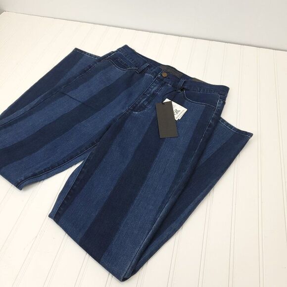 Blue Revival Roxy High Rise Two Tone Skinny Jeans I-0233a - Picture 5 of 11